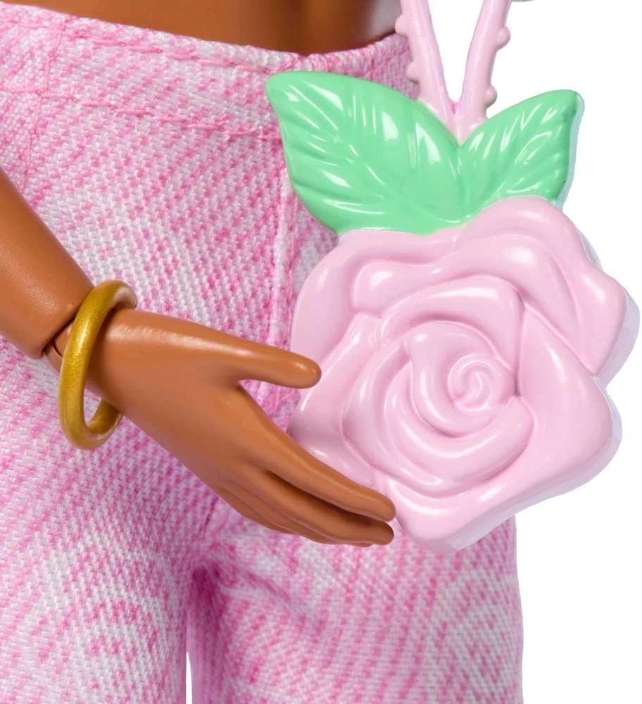 Mattel BARBIE DELUXE FASHIONISTAS lėlė rožiniu kostiumėliu