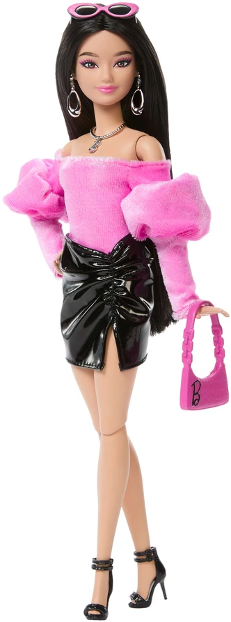 Mattel BARBIE DELUXE FASHIONISTAS mados lėlė rožine palaidine (JJN76)