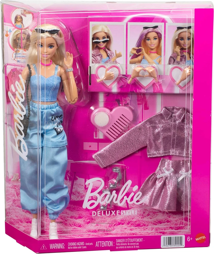 Mattel Lėlė Barbie deluxe su drabužiais ir aksesuarais