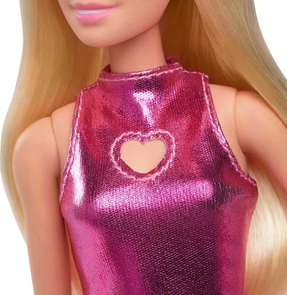 Mattel BARBIE madistė blizgančia rožine suknele (HYT88)