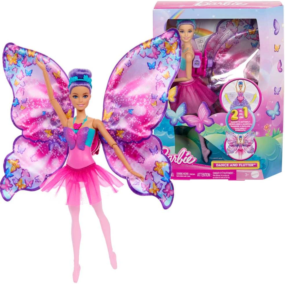 Žaislinė lelė Mattel Barbie Dreamtopia drugelis, HXJ10