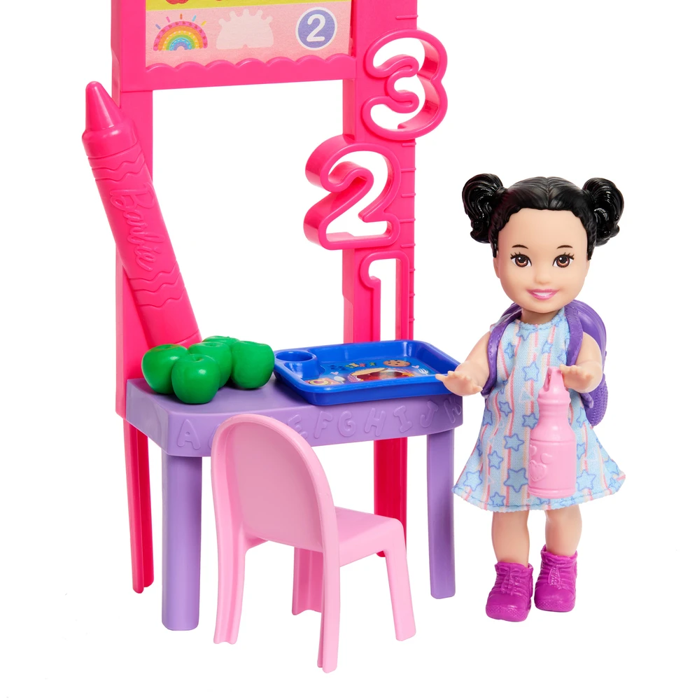 Mattel Lėlė Barbie Kariera Nauczycielka przedszkola uczennica + priedai