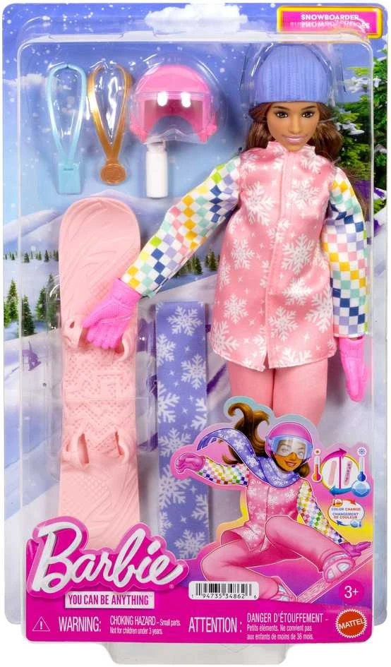 Mattel Barbie Barbė - Prabangi snieglentininkė karjeros varžybose (JKF78)