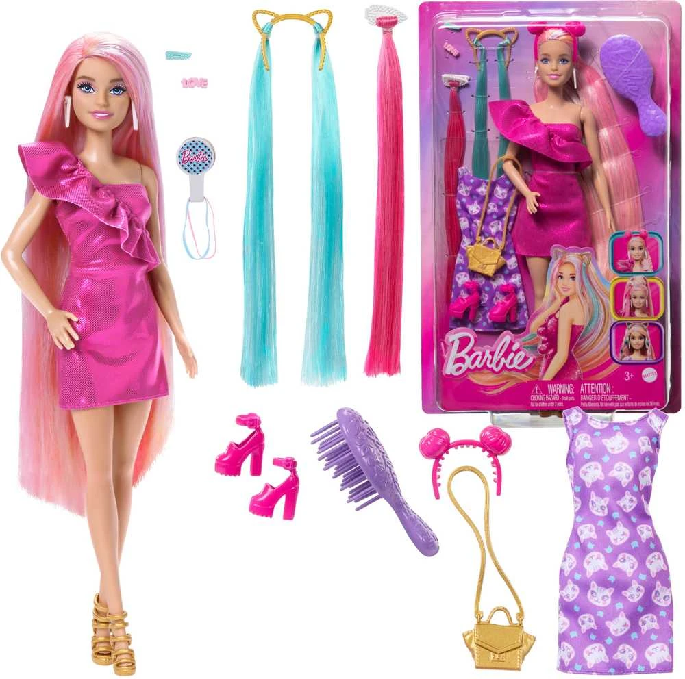 Mattel „Barbie Fun and Fancy Hair“ lėlės rinkinys (JDC85)