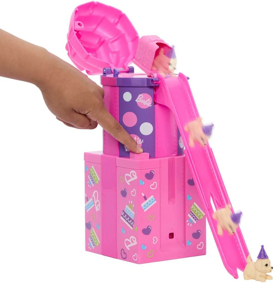 Mattel Lėlė Barbie gimtadienio vakarėlio rinkinys su čiuožykla