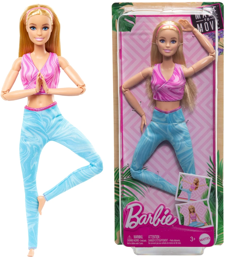 Mattel Made to Move Barbie Doll Skirtas šviesiems plaukams Hair (HRH27) | Mattel