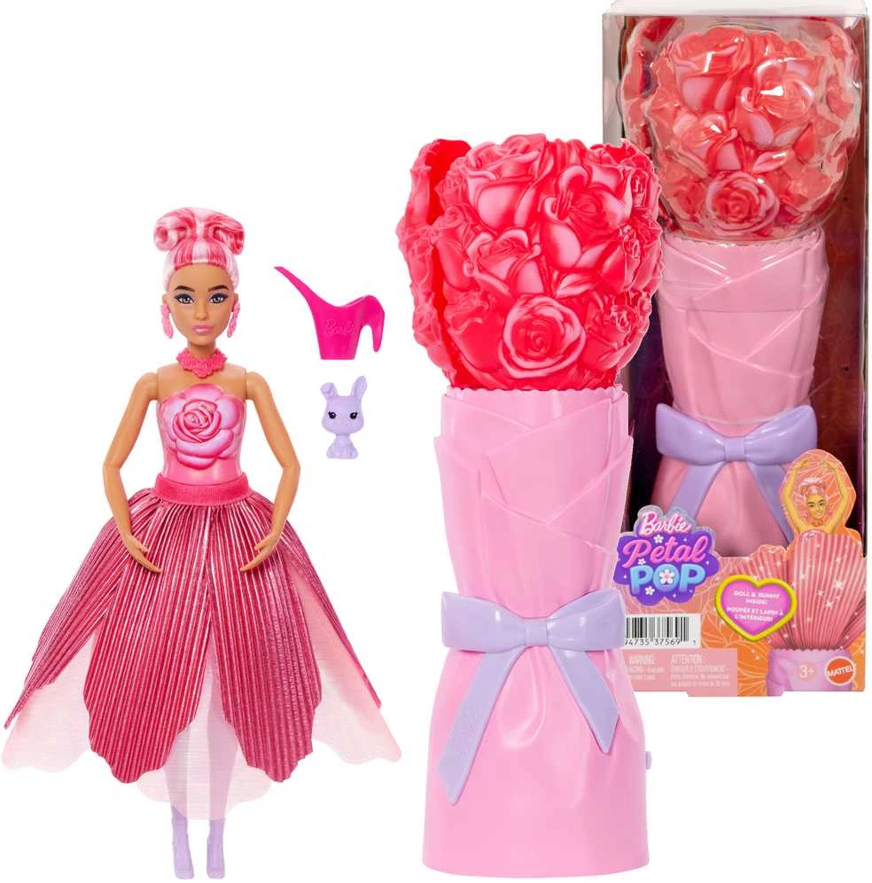 Mattel BARBIE ROSE SURPRISE lėlė gėlėje (JMF59)