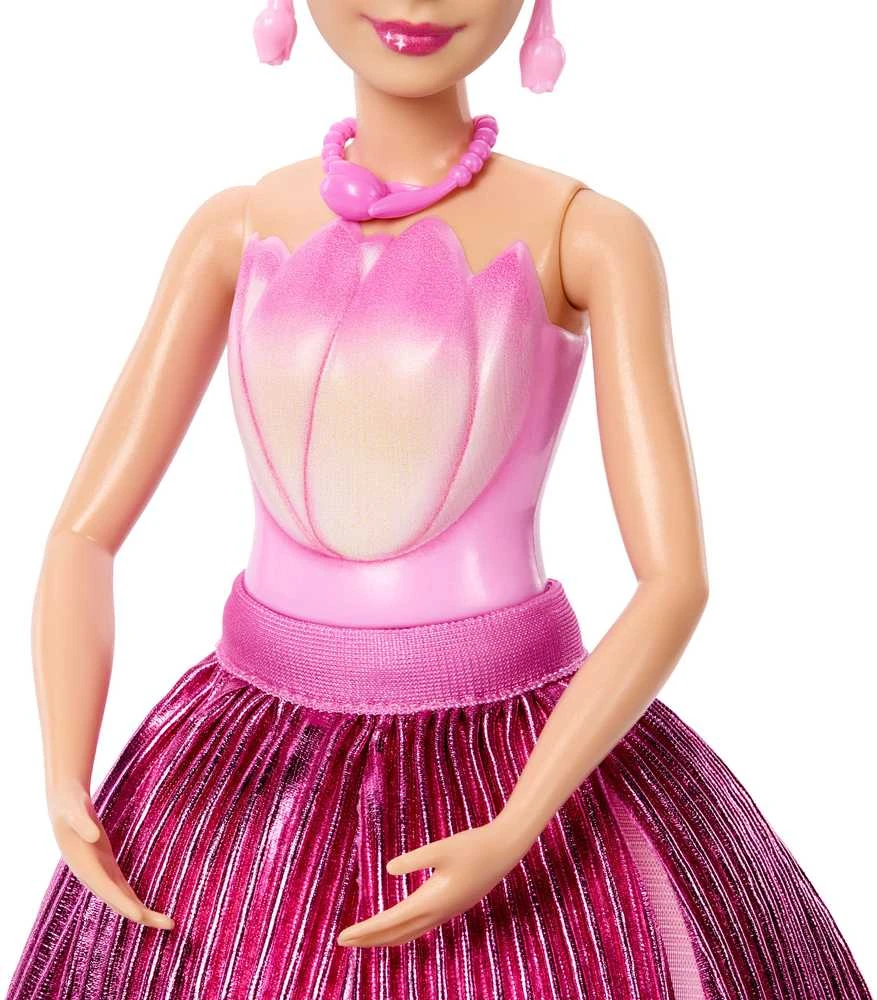 BARBIE TULIP SURPRISE lėlė gėlėje (JMF57)