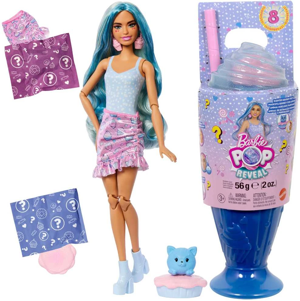 Mattel BARBIE POP REVEAL rinkinys – Mėlyna Hair, Sweet Tears serija (JFY61)