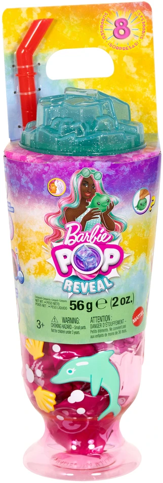 Barbės lėlė „Pop Reveal“ rinkinys su 8 staigmenomis Povandeninis pasaulis