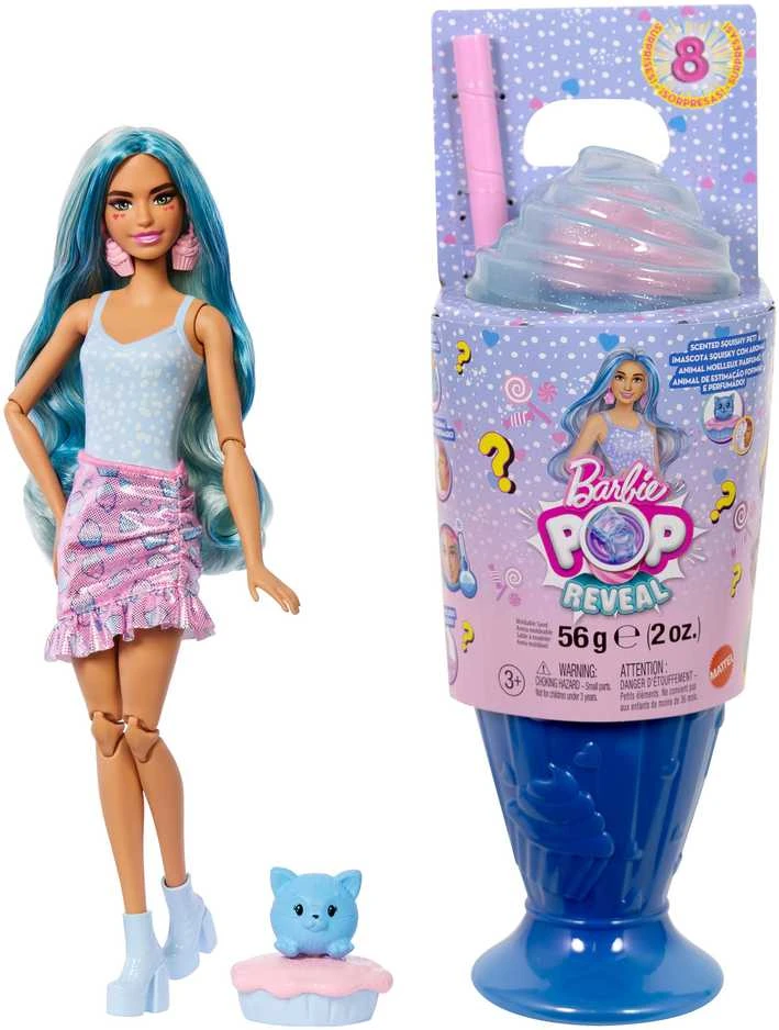 Mattel BARBIE POP REVEAL rinkinys – Mėlyna Hair, Sweet Tears serija (JFY61)