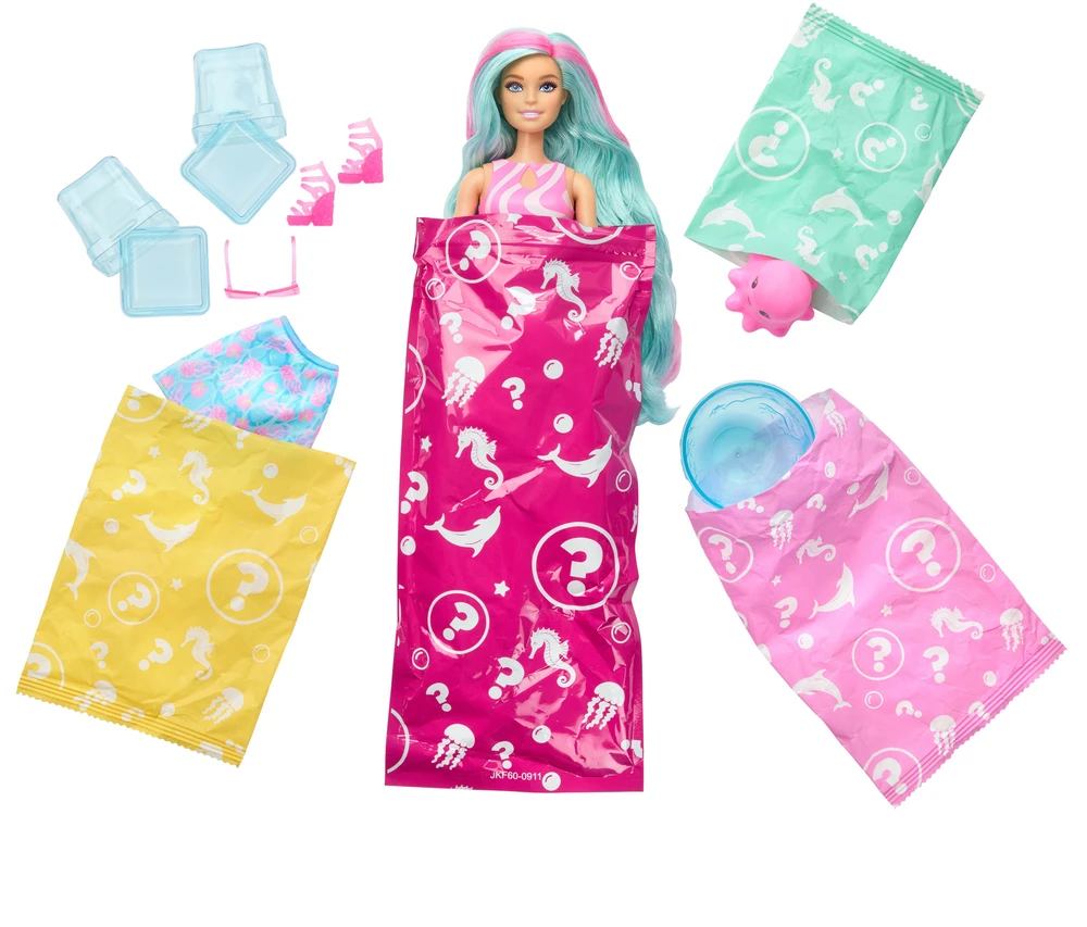 Mattel Lėlė Barbie Pop Reveal komplektas su 8 niespodziankami Podwodny Świat