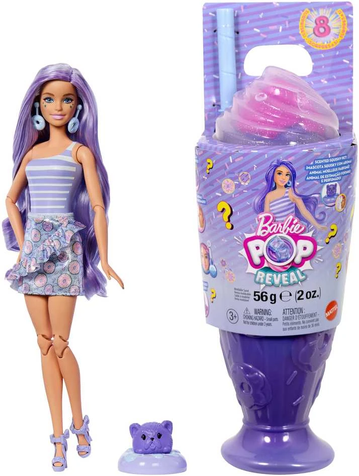 Mattel BARBIE POP REVEAL rinkinys – Violetinė Hair, Sweet Tears serija (JFY60)