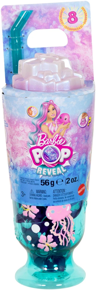 Mattel Lėlė Barbie Pop Reveal komplektas su 8 niespodziankami Podwodny Świat