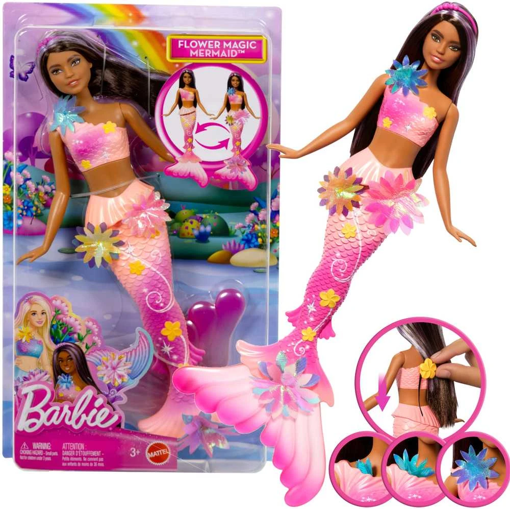 Mattel BARBIE DREAMTOPIA BLOOMING MAGIC tamsiaplaukė undinėlė (JDM73)