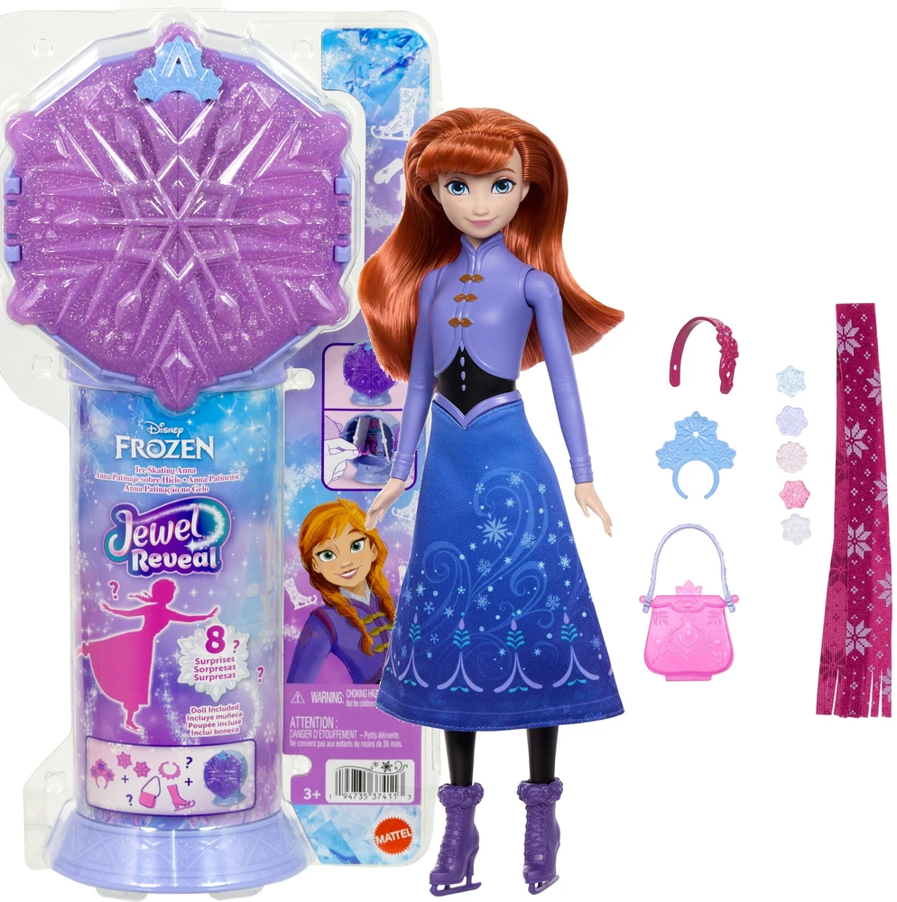 Mattel Lėlė Anna su aksesuarais Disney Frozen Jewel Reveal