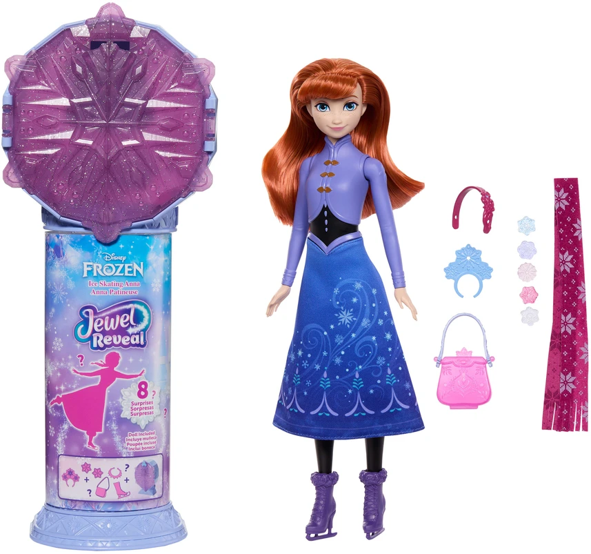 Mattel Lėlė Anna su aksesuarais Disney Frozen Jewel Reveal