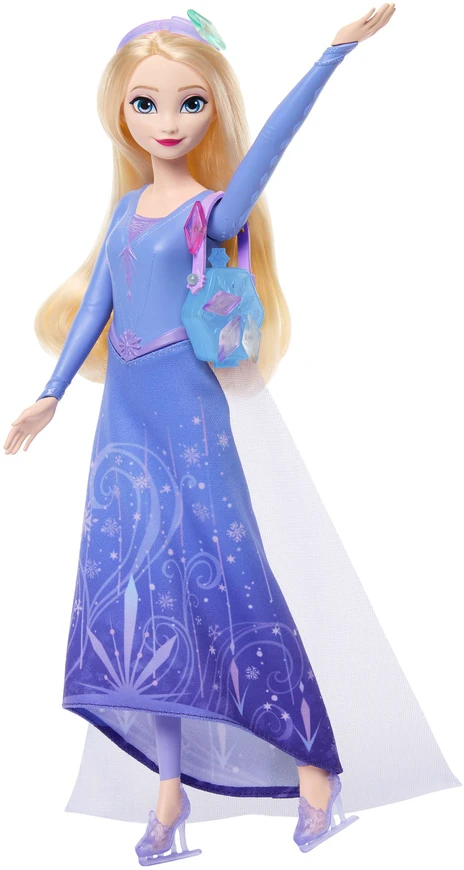 FROZEN Lėlė Disney Kraina Lodu Jewel Reveal Elsa na łyżwach + priedai