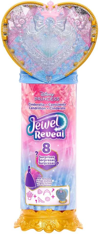 Mattel DISNEY PRINCESS JEWEL REVEAL Pelenės siurprizas (JHL50)