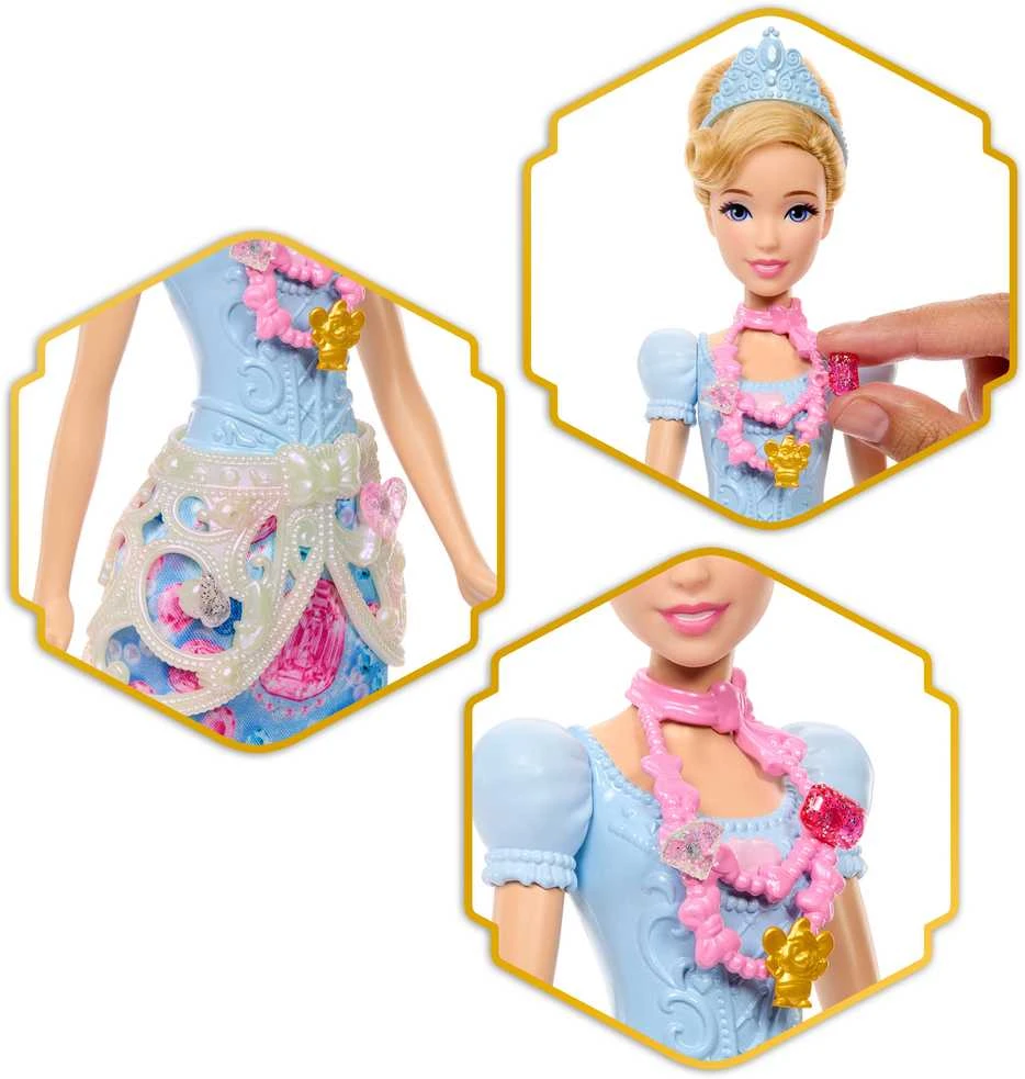 Mattel DISNEY PRINCESS JEWEL REVEAL Pelenės siurprizas (JHL50)