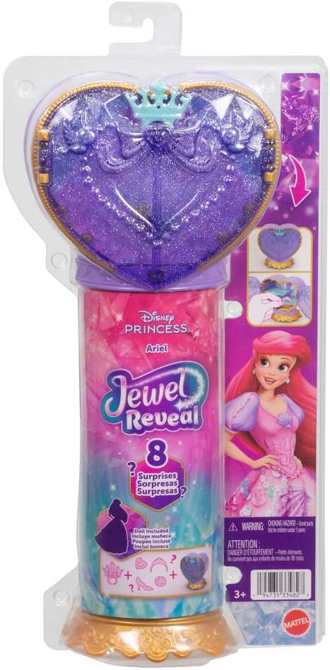 Mattel DISNEY PRINCESS JEWEL REVEAL Arielės siurprizas (JHL49)