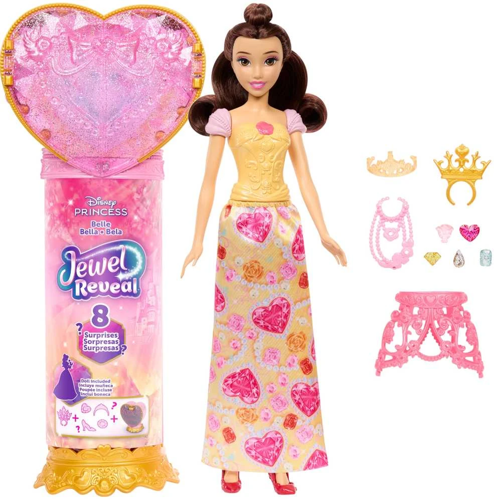 Mattel DISNEY PRINCESS JEWEL REVEAL Gražuolės siurprizas (JHL51)