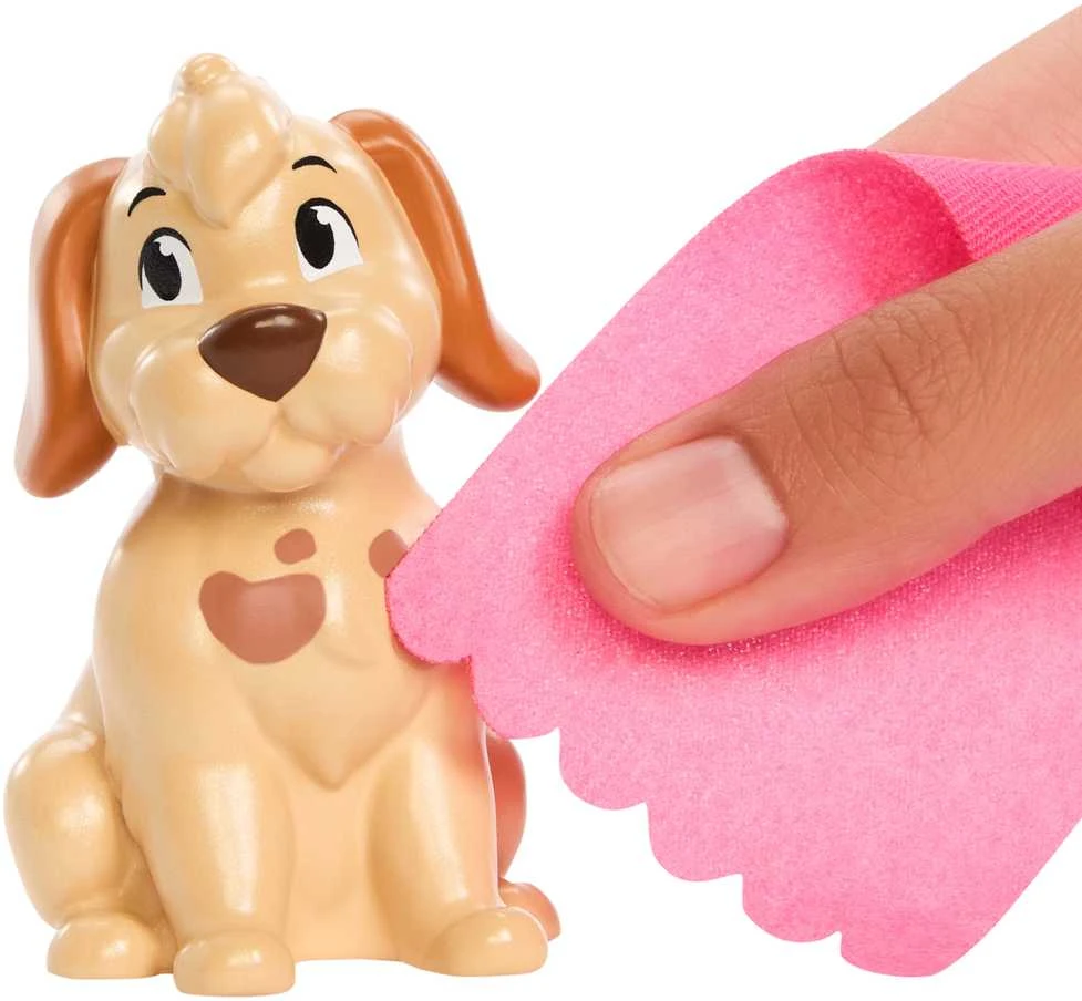 Mattel Lėlė Disney princesė Bella su šuniuku ir vonios rinkinys