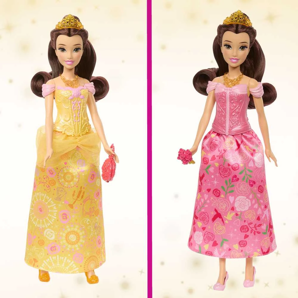 Mattel Lėlė Disney princesė Bella su istorija 2in1