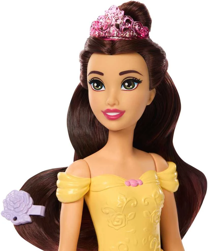 Mattel Lėlė Disney princesė Bella su šuniuku ir vonios rinkinys