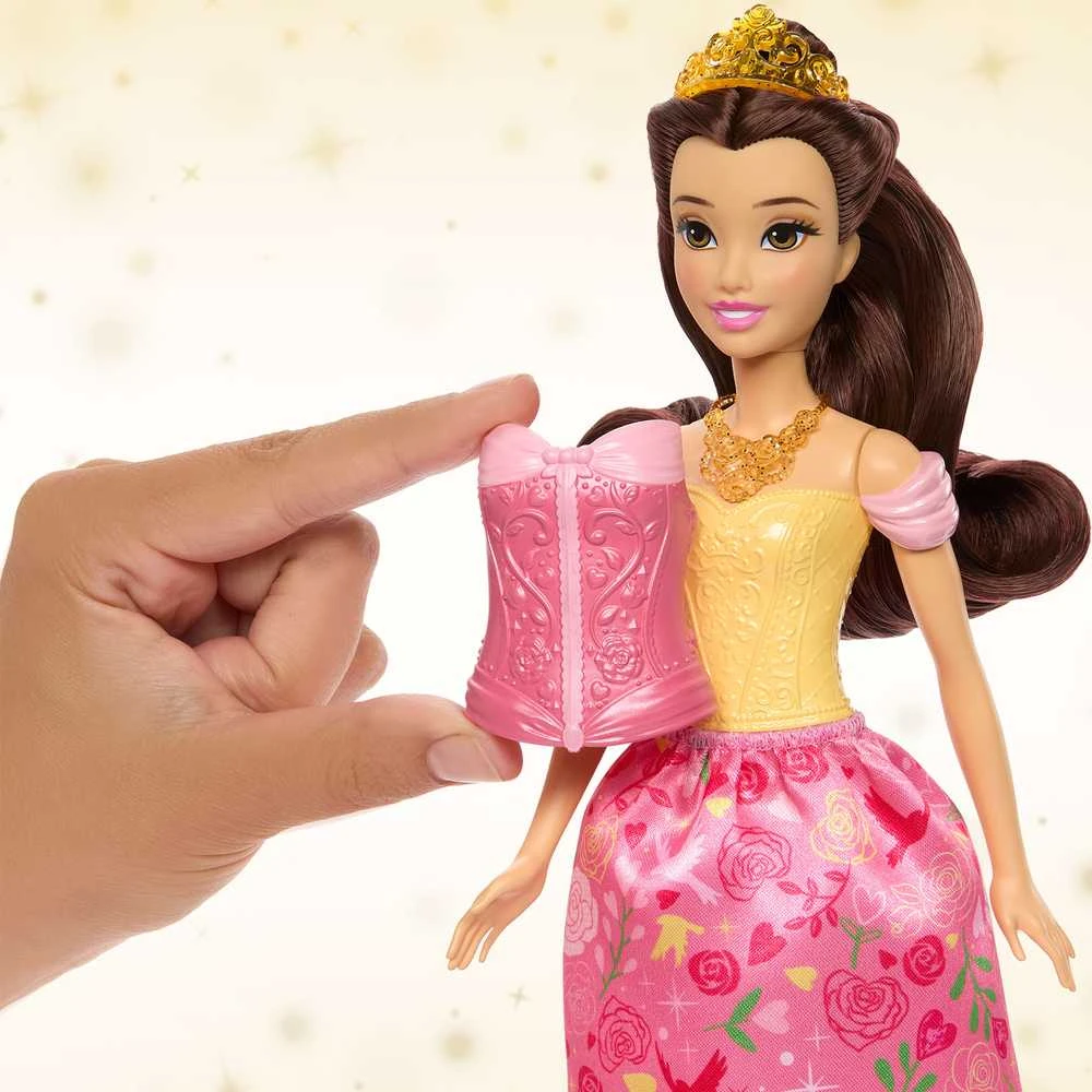 Mattel Lėlė Disney princesė Bella su istorija 2in1