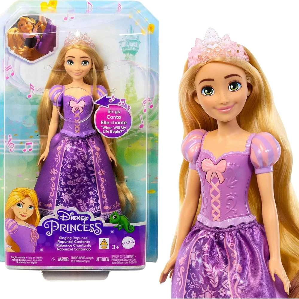 DISNEY PRINCESS dainuojanti lėlė Auksaplaukė (anglų kalba) (HPD41)
