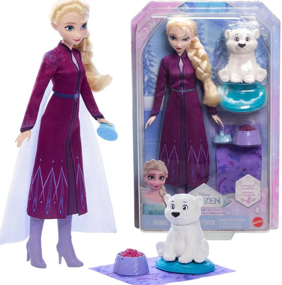 Mattel Disney Ledo šalis - Elsa + meškiukas (JFG16)