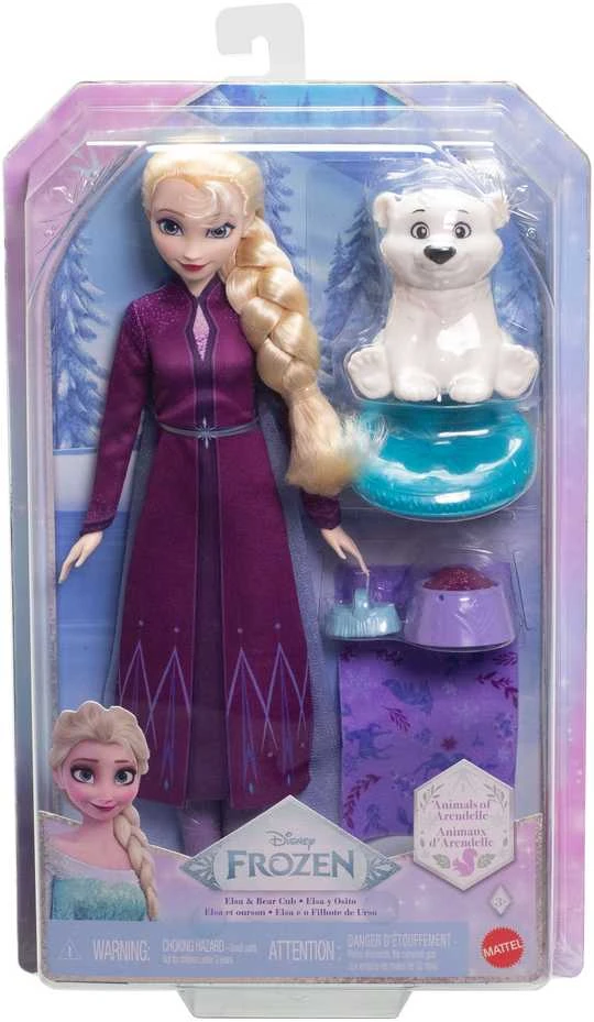 Mattel Disney Ledo šalis - Elsa + meškiukas (JFG16)