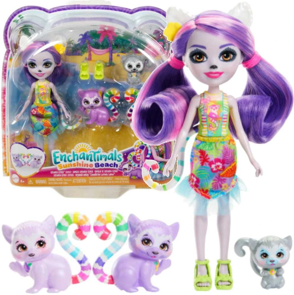 „Enchantimals“ herojų lemūrų šeima