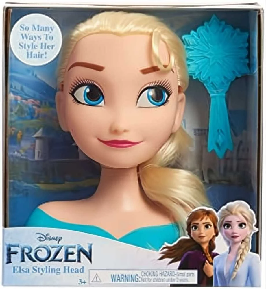 Disney Frozen Lėlė plaukų šukavimo ir formavimo galvutė Disney Princess Elsa Frozen +