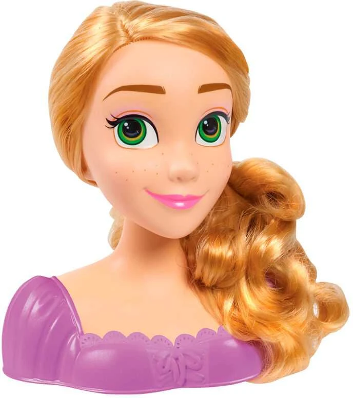 justplay Lėlė plaukų šukavimo ir formavimo galvutė Disney Princess Rapunzel Tangled +priedai