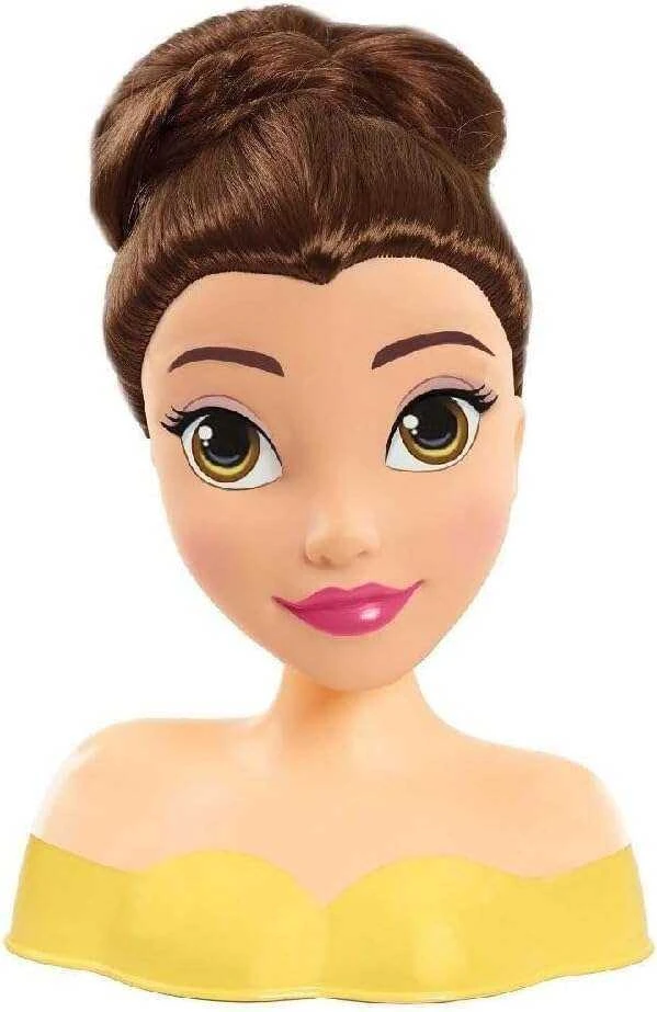 justplay Lėlės galvutė skirta šukuoti ir formuoti plaukus Princess Disney Bella Beauty and the Beast +šepetys