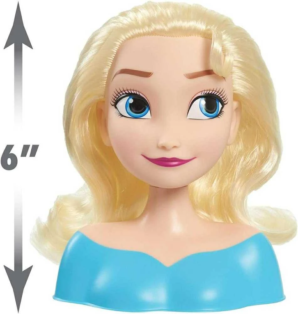 Disney Frozen Lėlė plaukų šukavimo ir formavimo galvutė Disney Princess Elsa Frozen +