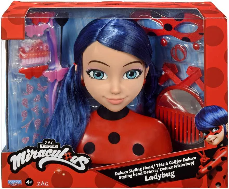 MIRACULOUS lėlės galva puošimui Ladybug Deluxe, 50247