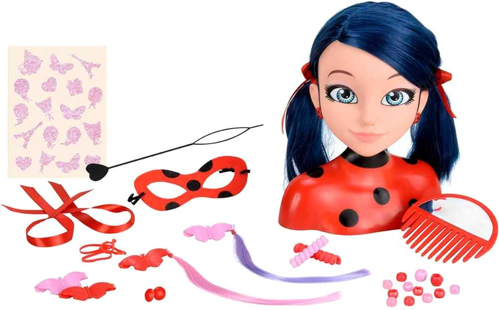 MIRACULOUS lėlės galva puošimui Ladybug Deluxe, 50247