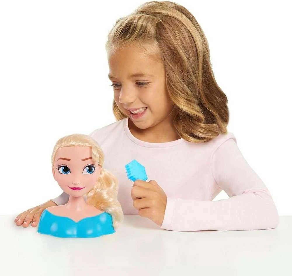 Disney Frozen Lėlė plaukų šukavimo ir formavimo galvutė Disney Princess Elsa Frozen +