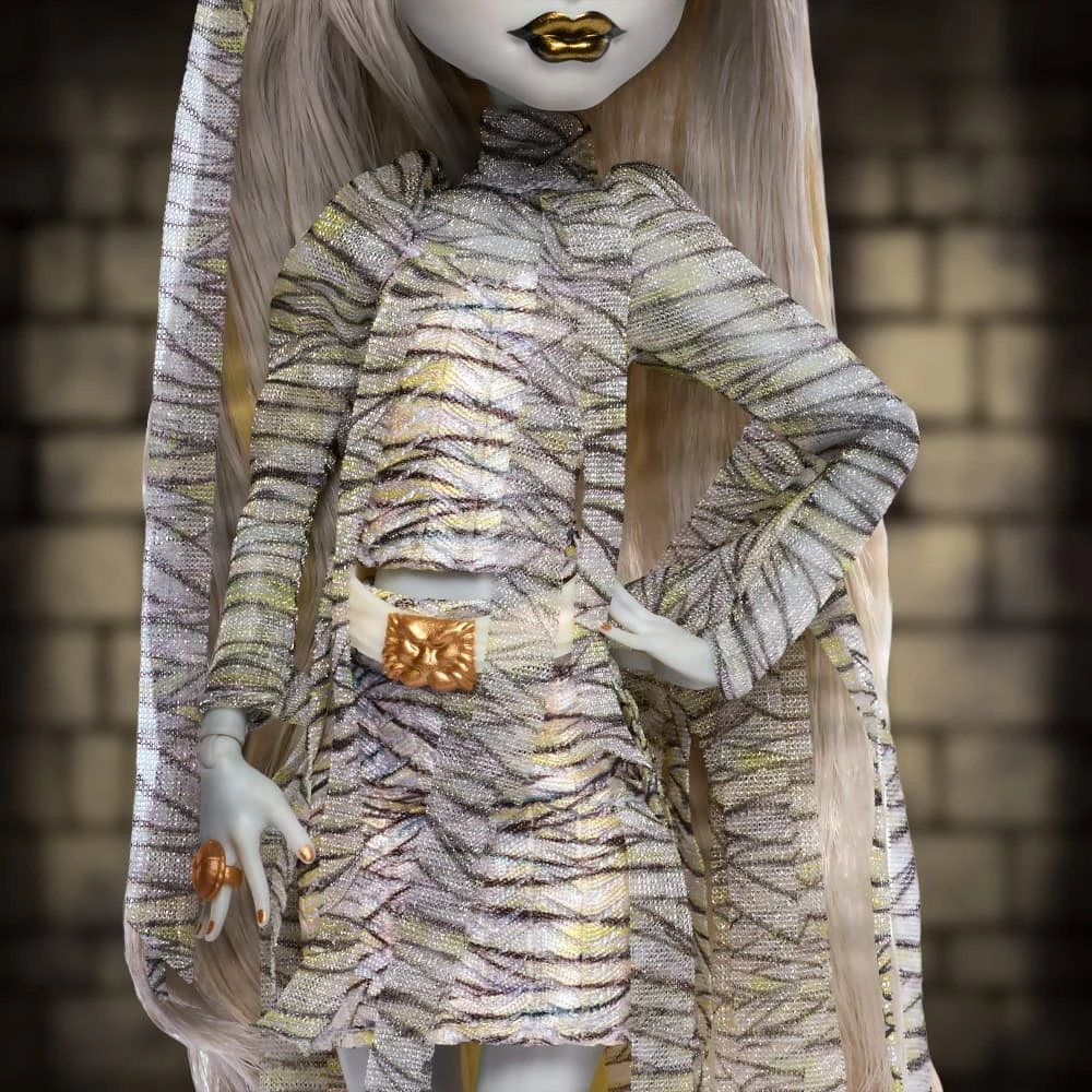 Kolekcinė lėlė „Monster High Skullector Mumija“, JKM51 aprašymas - Prekės nuotrauka