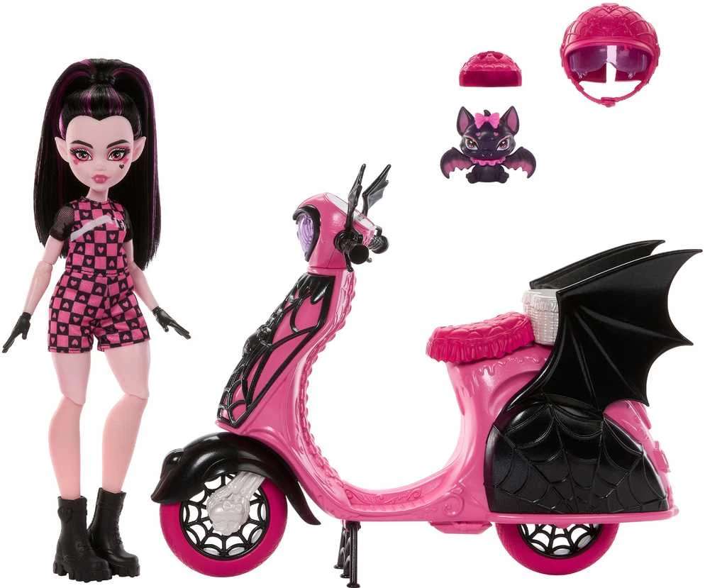 Mattel Monster High Draculaura Vamptastic paspirtukas JDR61