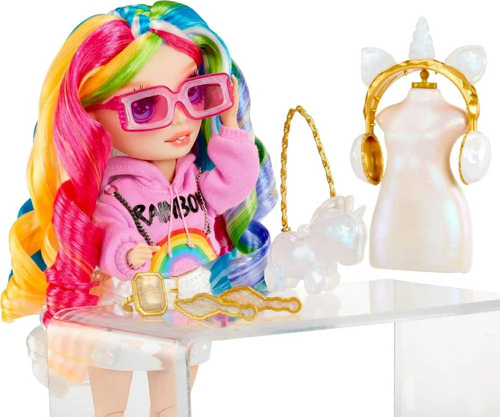 MGA Lėlė 121411-EUC Rainbow High Creative Crystals mados lėlė - Amaya