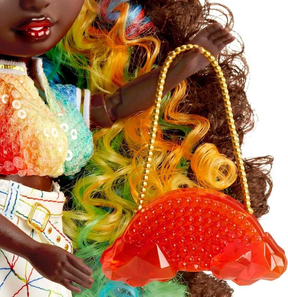 MGA Lėlė 121381-EUC Rainbow High Creative Crystals mados lėlė - Iris Bow