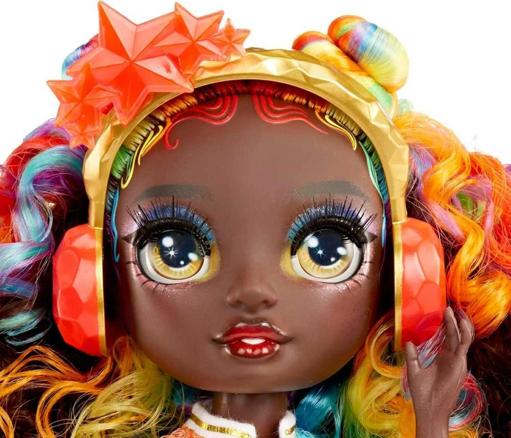 MGA Lėlė 121381-EUC Rainbow High Creative Crystals mados lėlė - Iris Bow