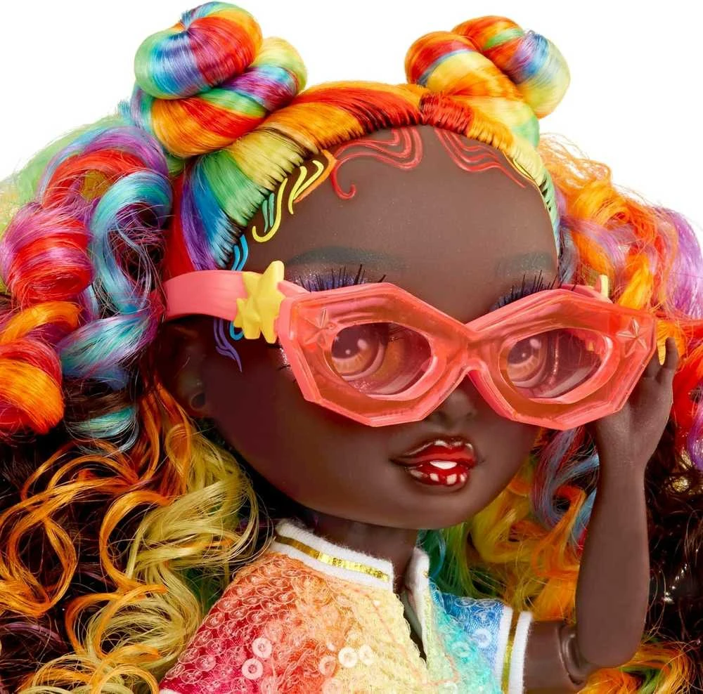 MGA Lėlė 121381-EUC Rainbow High Creative Crystals mados lėlė - Iris Bow