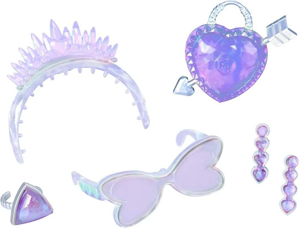 MGA Lėlė 121404-EUC Rainbow High Creative Crystals mados lėlė - violetinė
