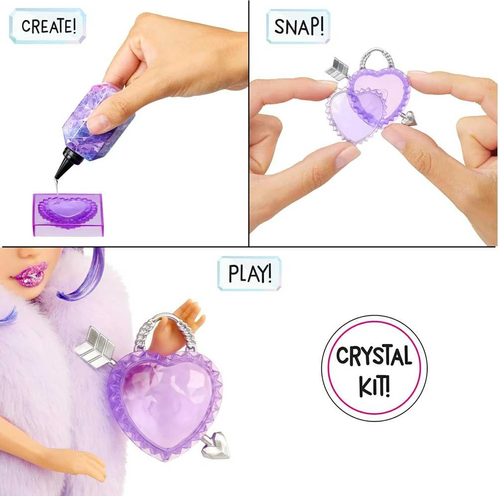 MGA Lėlė 121404-EUC Rainbow High Creative Crystals mados lėlė - violetinė