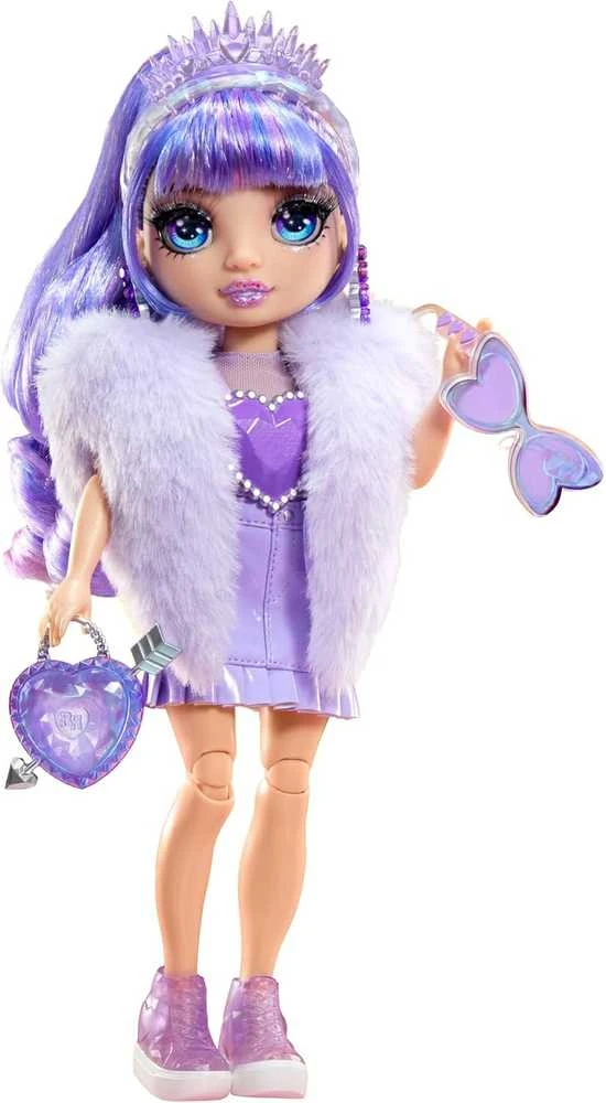 MGA Lėlė 121404-EUC Rainbow High Creative Crystals mados lėlė - violetinė
